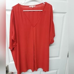 Orange red tunic shirt 3xl